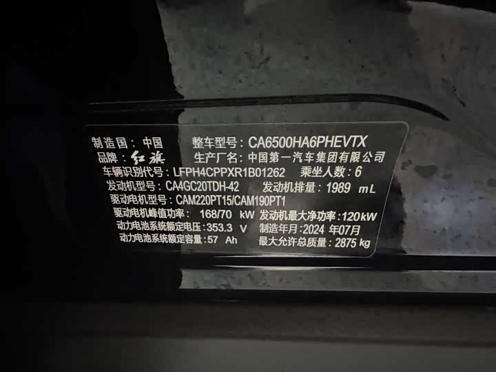 Фото 11 - Hongqi HS7 Hybrid