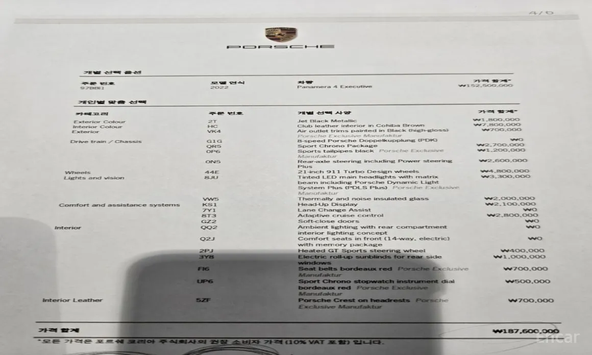 Porsche Panamera 2017 2.9 AWD Executive