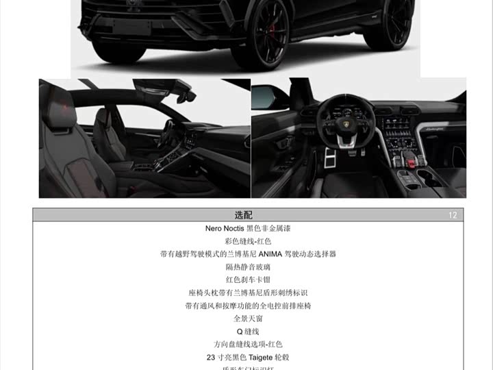 Lamborghini Urus 2023 2023款 4.0T V8 S