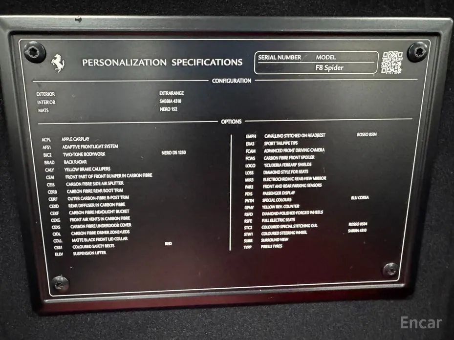 Ferrari F8 2019 3.9 V8